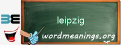 WordMeaning blackboard for leipzig